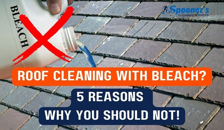 Roof Cleaning with Bleach? 5 Reasons Why You Should Not!